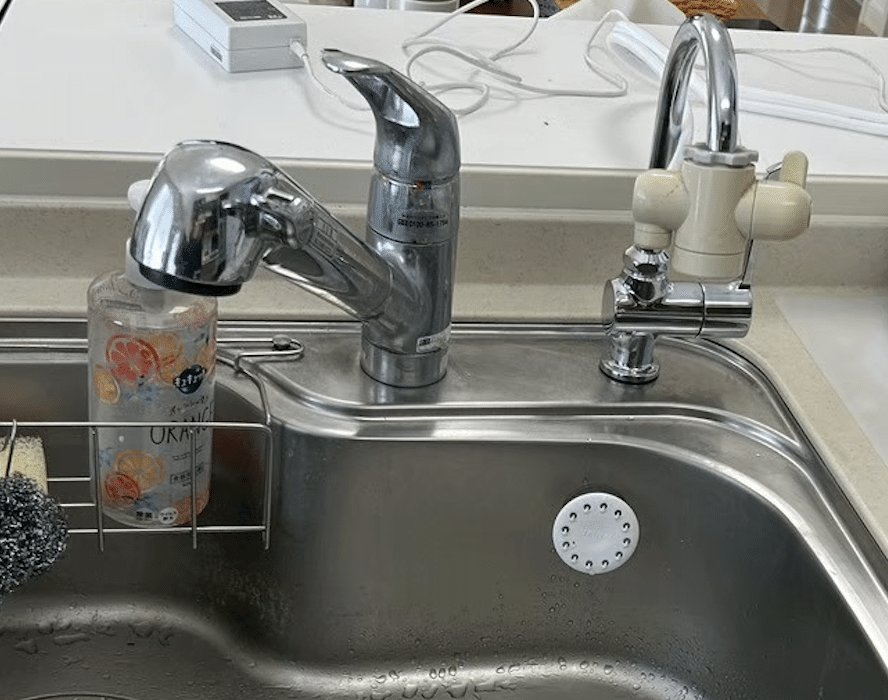 浄水専用水栓を新設した画像